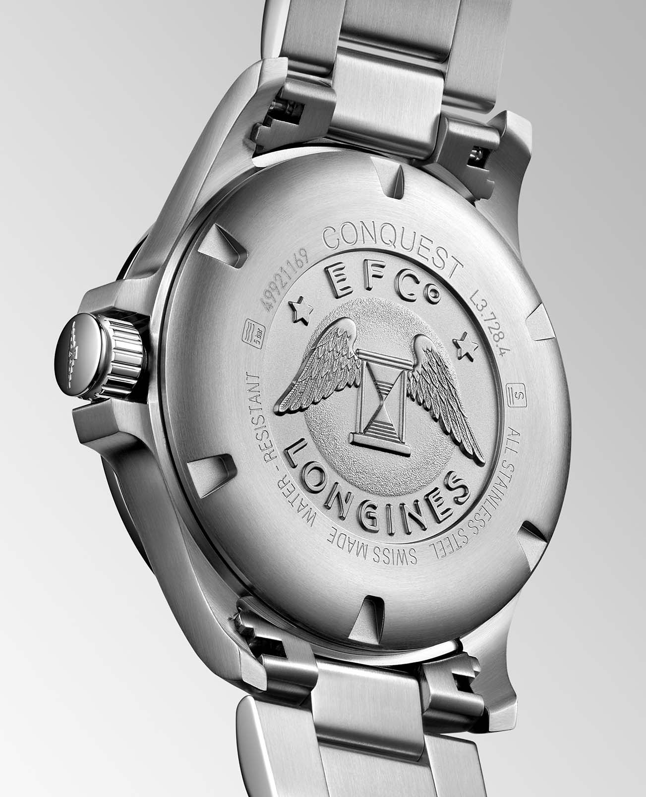 Оригинальные часы Longines Longines Conquest V.H.P. L3.728.4.76.6 кварцевые калибр механизма l287 общий вид